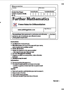 Questions involving using the Power Rule to differentiate functions